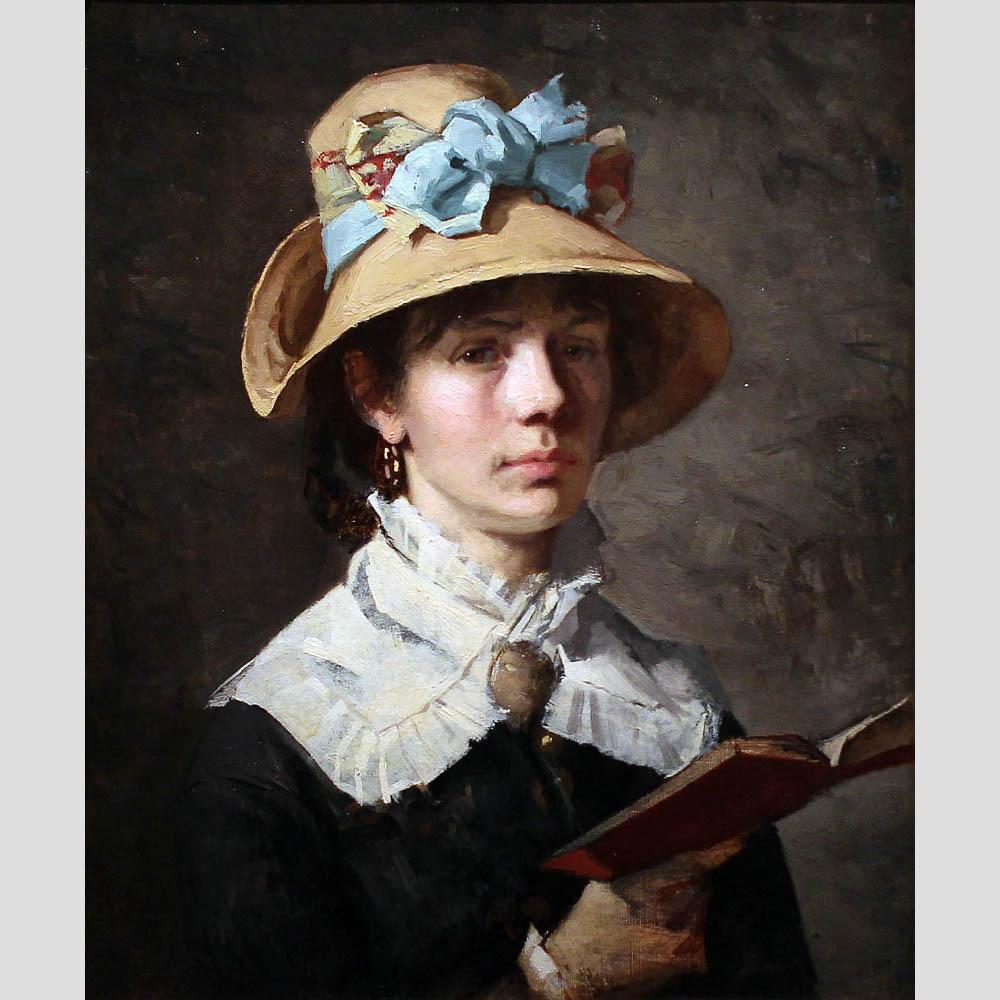 Amanda Sidvall. Self-Portrait. 1870-71