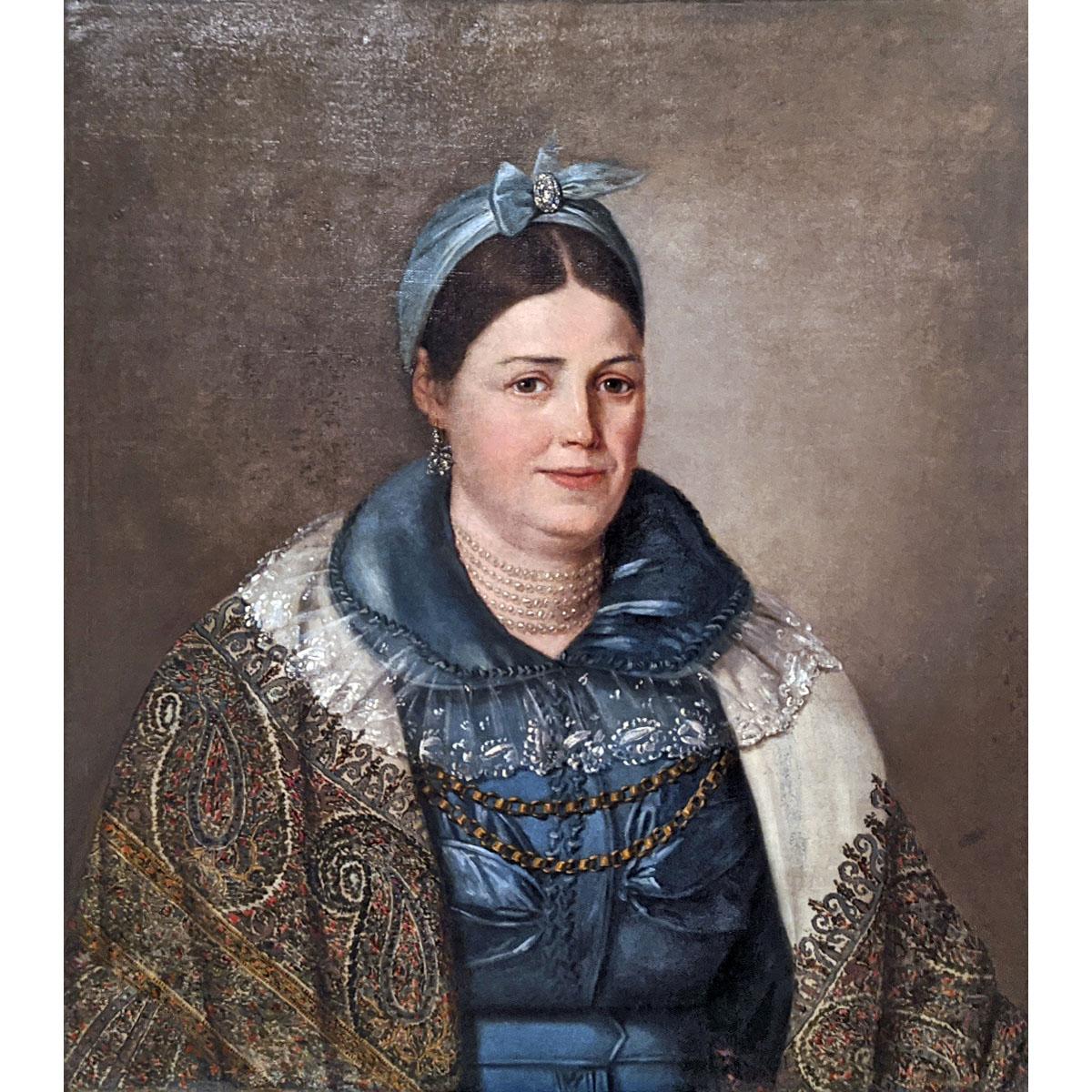 Николай Мыльников. Портрет Надежды Соболевой. 1830-е